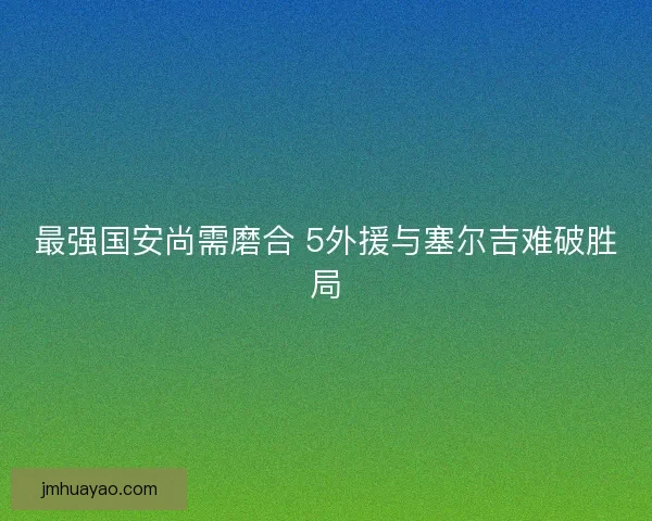 最强国安尚需磨合 5外援与塞尔吉难破胜局
